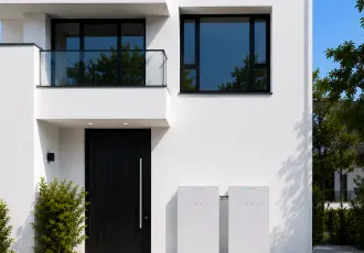 des panneaux solaires sur un rooftop de batiment industriel