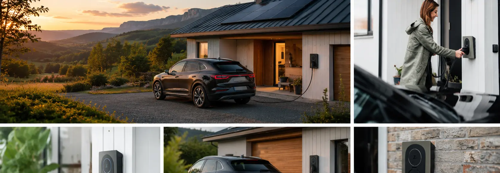 Installation de bornes de recharges pour véhicule électrique avec panneaux solaires