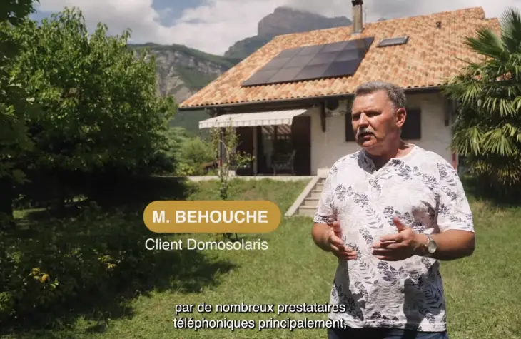 témoignage de m behouche chez qui domosolaris a installé des panneaux solaires